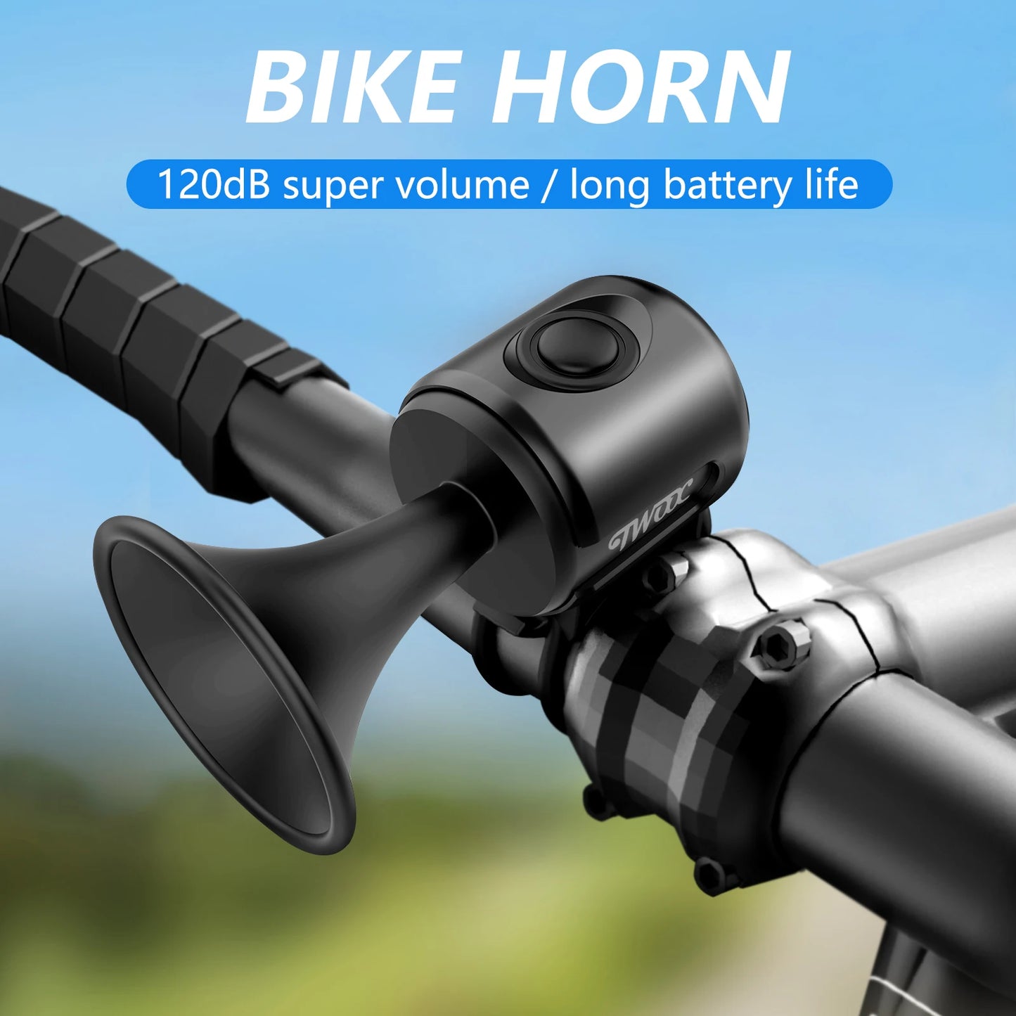 Electric Bike Bell & Alarm – Waterproof Safety Horn for Handlebars